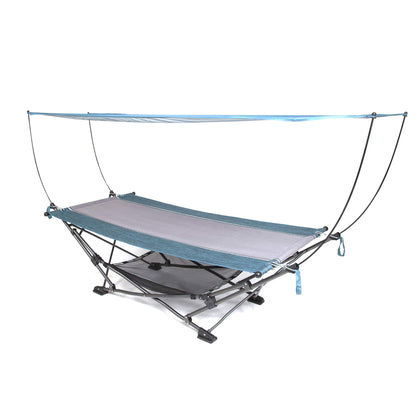 MacSports collapsible hammock teal ready for outdoor lounging