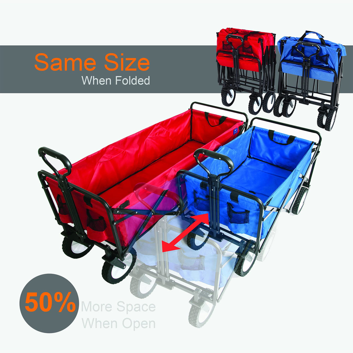 MacSports WTCX-201 extended wagon carry case keeps wagon dust-free during storage