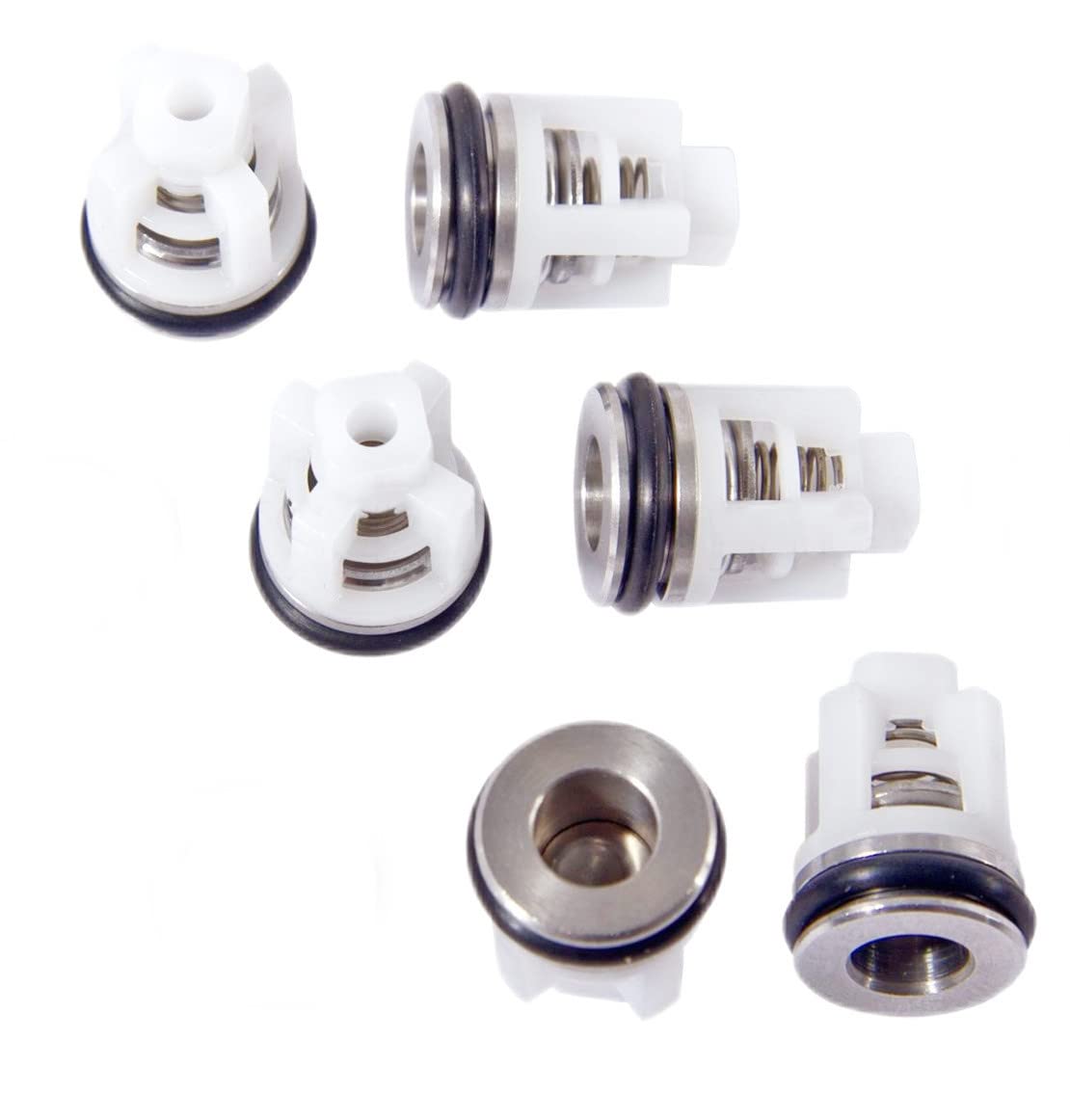 Madelyn 7104223 valve kit parts showing six complete valves with O rings for pumps