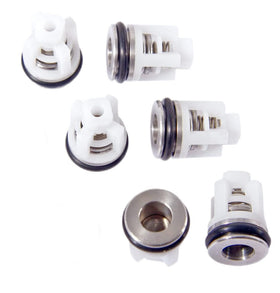 Madelyn 7104223 valve kit parts showing six complete valves with O rings for pumps