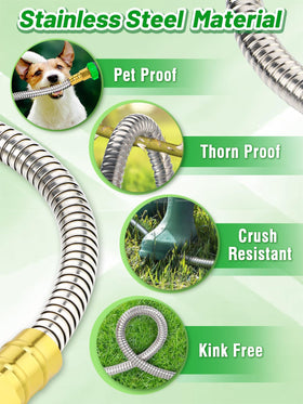 MADHOLLY 435psi high-flow hose supports steady watering.