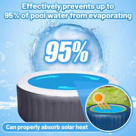 MADHOLLY cut-to-fit tips help trim the cover for irregular tub shapes.