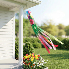 60-inch windsock displayed for hanging in garden or patio