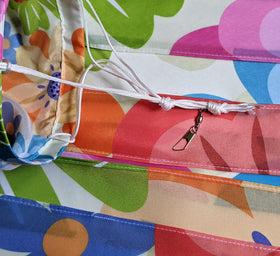 Madrona Brands Spring Flowers Windsock spans 60 inches for versatile outdoor placement.