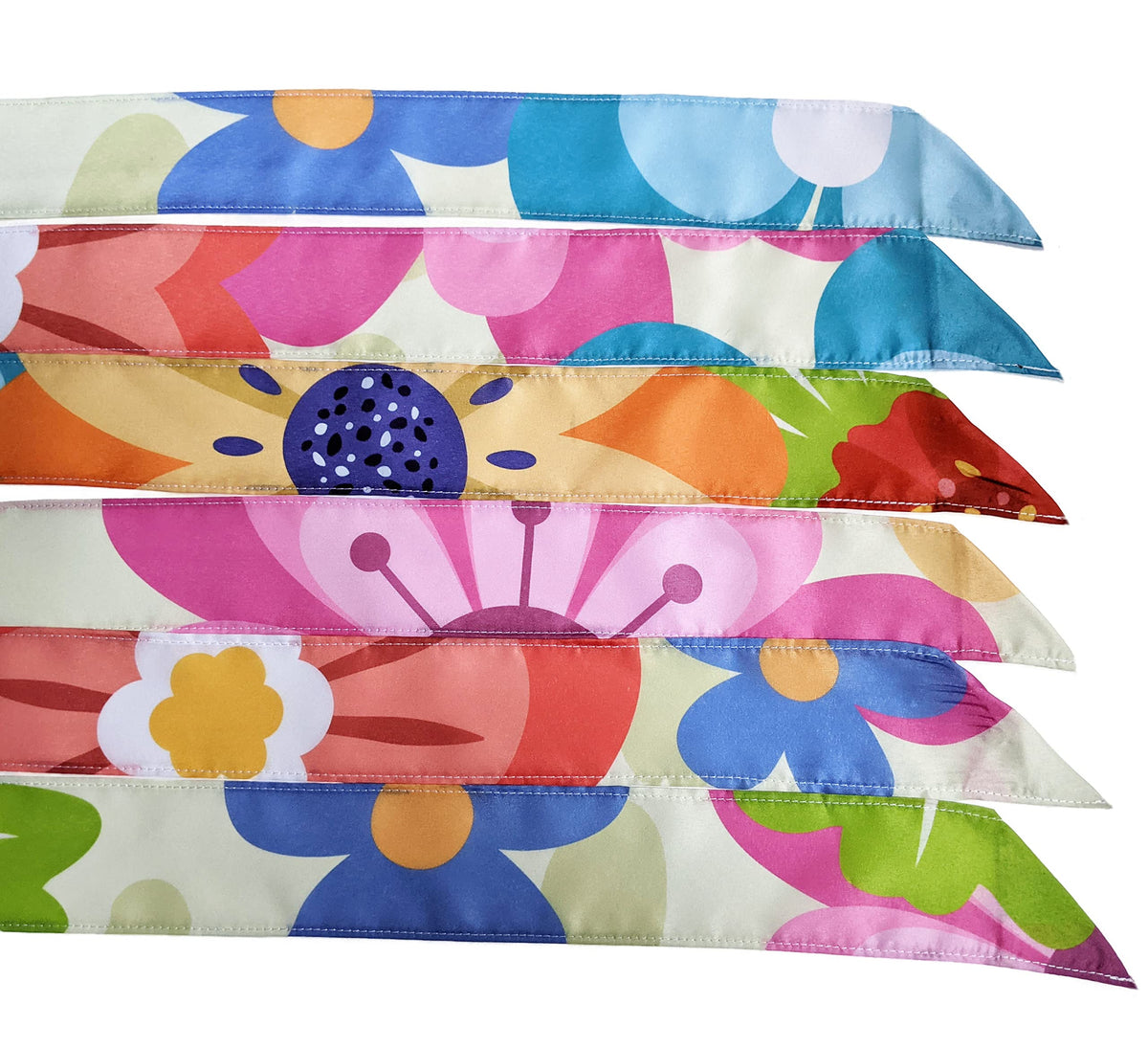 Madrona Brands Spring Flowers Windsock made of durable polyester withstands outdoor weather.