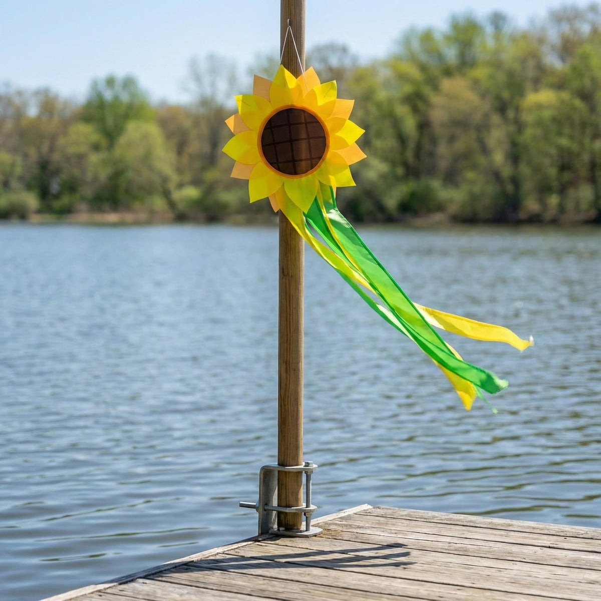 Madrona Brands Sunflower Windsock ideal for garden entryways.