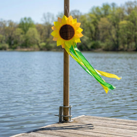 Madrona Brands Sunflower Windsock ideal for garden entryways.