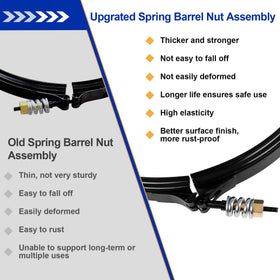 MAEIKOO upgraded brass bolt detail for stronger performance