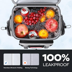Maelstrom Backpack Cooler insulated liner highlights leakproof design for spill-free trips.