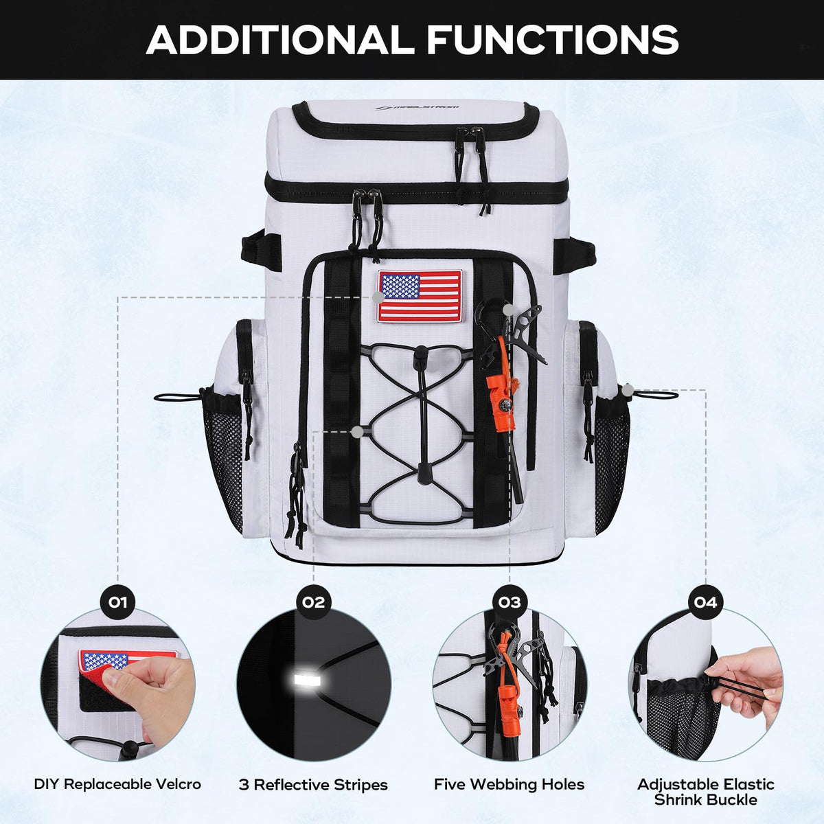Maelstrom Backpack Cooler insulation layer maintaining temperature for hours.