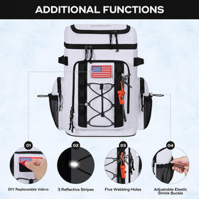 Maelstrom Backpack Cooler insulation layer maintaining temperature for hours.
