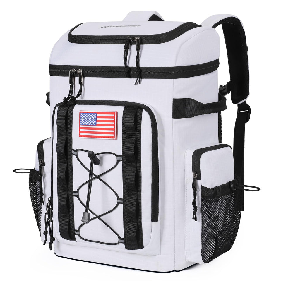 Maelstrom Backpack Cooler main compartment with 24L capacity for drinks and meals.