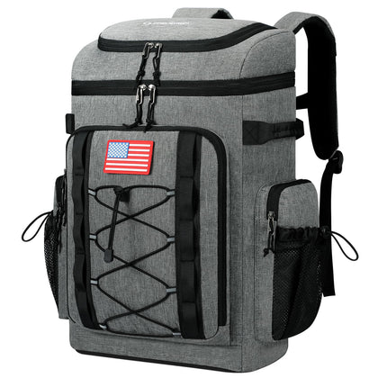 Maelstrom Backpack Cooler main compartment keeps beverages organized and cool for outings.