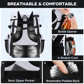 Maelstrom Backpack Cooler adjustable shoulder straps for comfortable carrying.