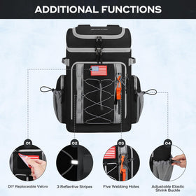 Maelstrom Backpack Cooler top pocket provides quick access to snacks and devices.