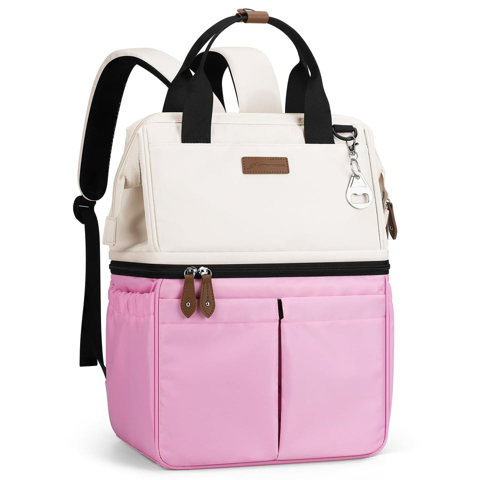 Maelstrom Cooler Backpack front view shows dual-deck design for snacks and drinks on the go.