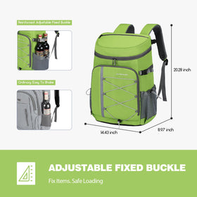 Maelstrom Cooler Backpack hidden back pocket stores valuables.