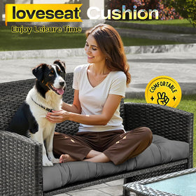 Magic Elephant easy-clean outdoor seat pad in grey