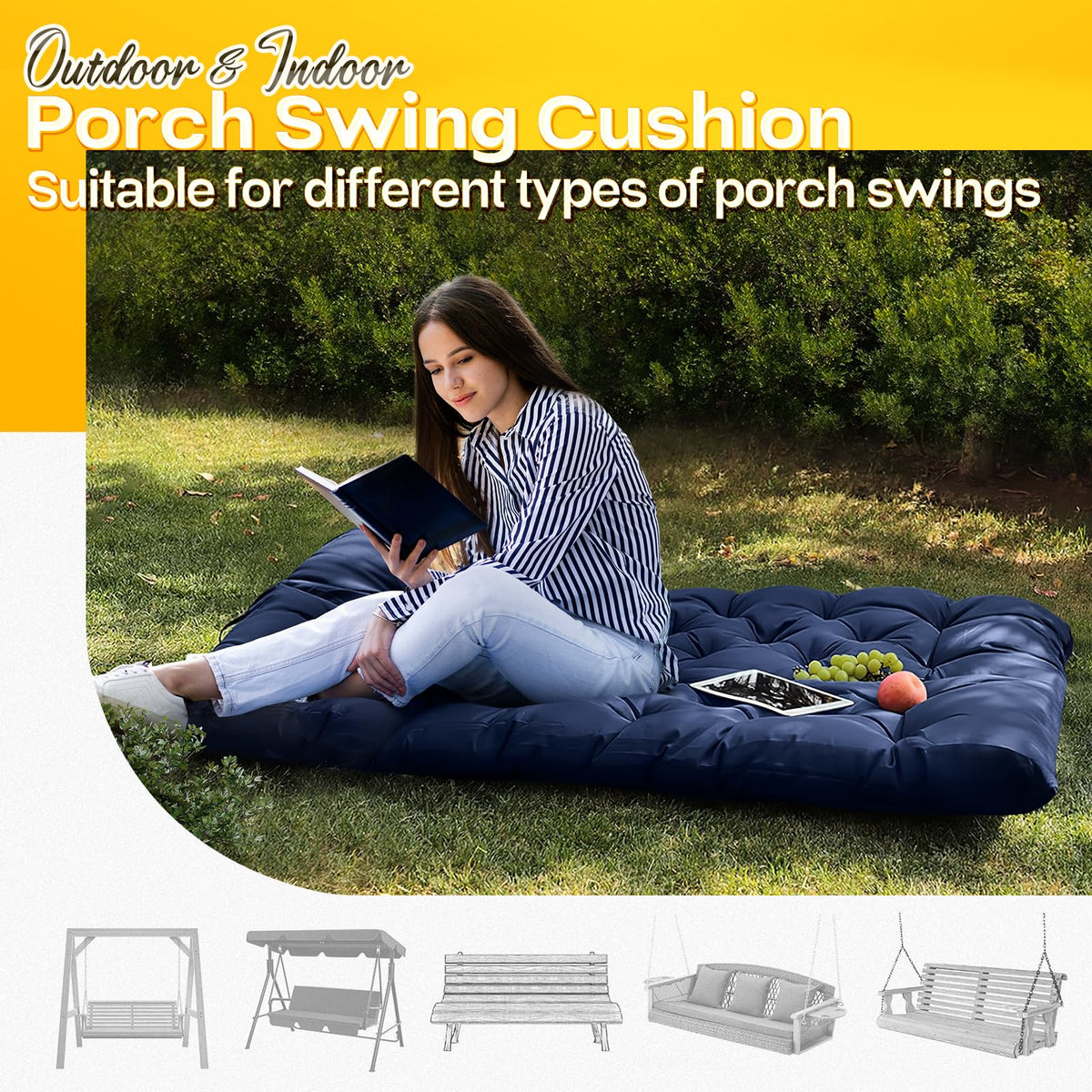 Built-in headrest on Magic Elephant cushion for ergonomic lounging.