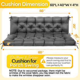 MAGIC ELEPHANT memory foam interior delivers plush support for long porch sessions.