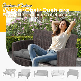 Magic Elephant 44x19 cushion fits most bench and loveseat chairs