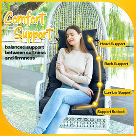 Magic Elephant cushion on outdoor chair for year-round comfort.