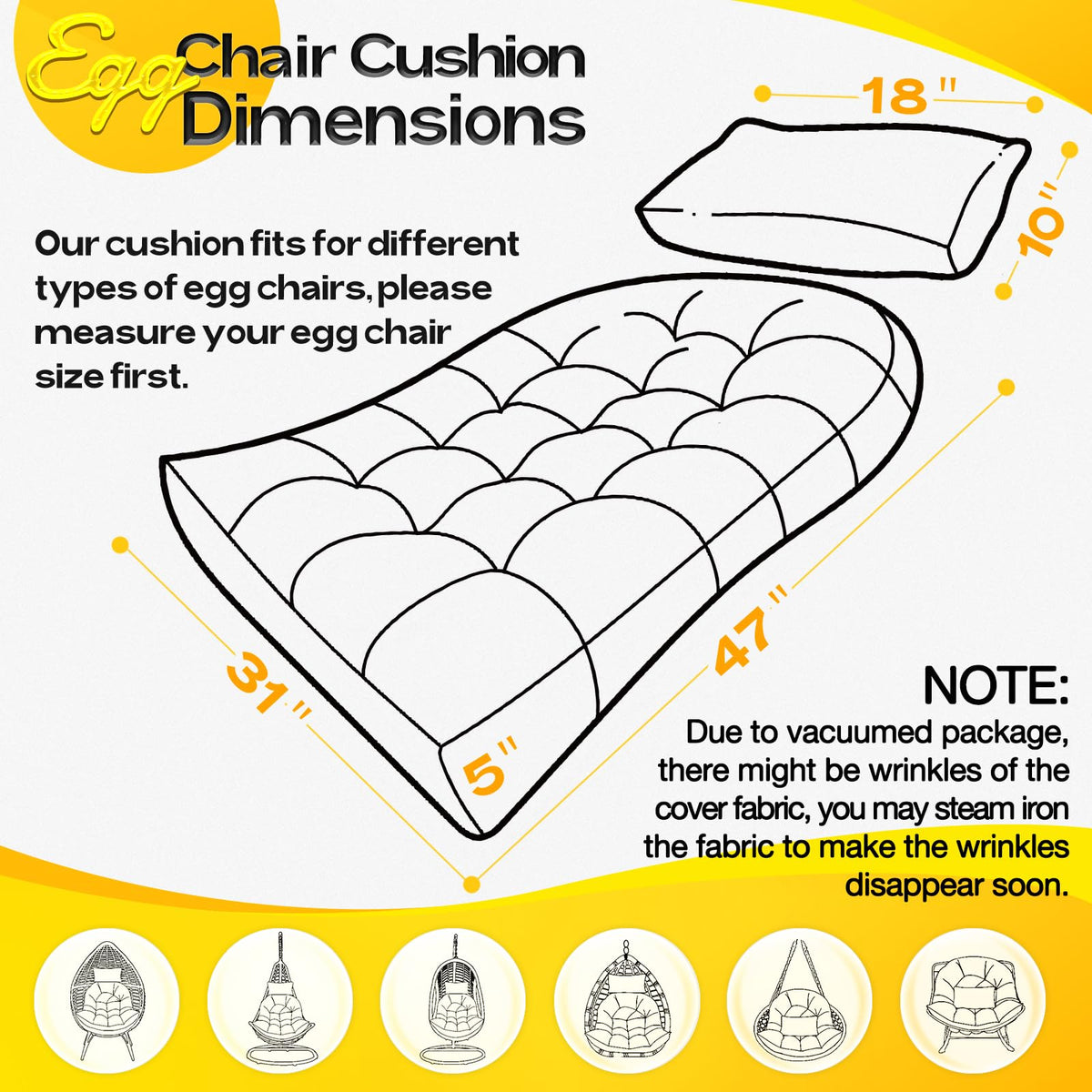 Magic Elephant secure strap system reduces cushion movement.