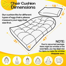 Magic Elephant secure strap system reduces cushion movement.