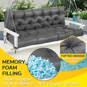 MAGIC ELEPHANT water-repellent fabric protects cushions during light rain.