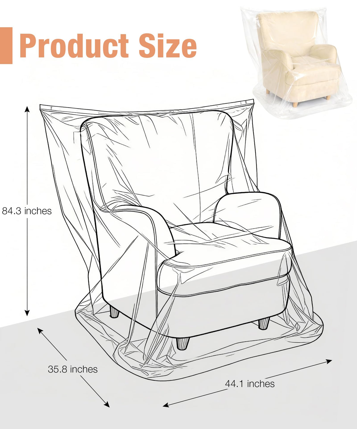 Magicheap easy-no-tools cover for quick furniture protection without hardware.