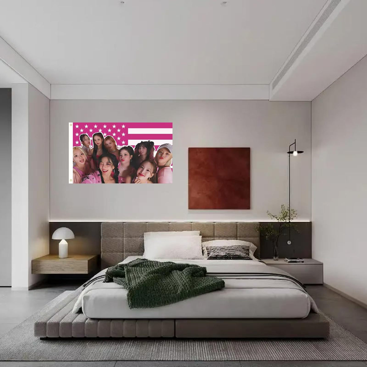 MAGJIUKE Twice pink flag perfect for dorm room decor