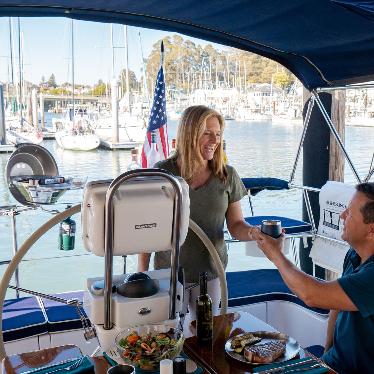 Magma A10-205 Mounting bracket demonstrates versatile boat mounting options.