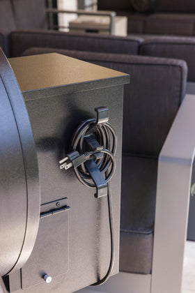 Magna Outdoors universal-fit pellet smoker organizer fits multiple brands for convenience.