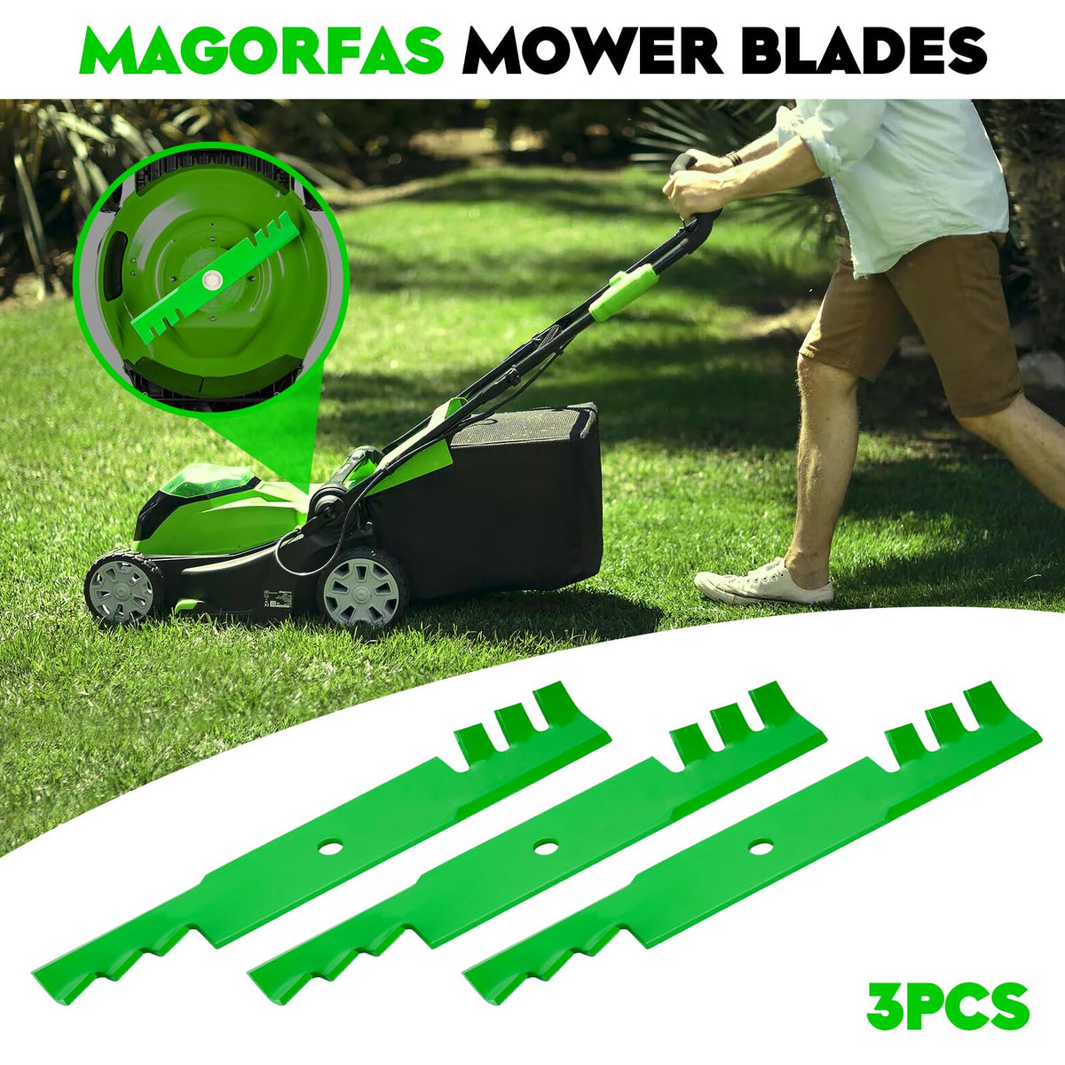 Magorfas 3-in-1 mulching tooth blade enhances cut quality on varied terrain
