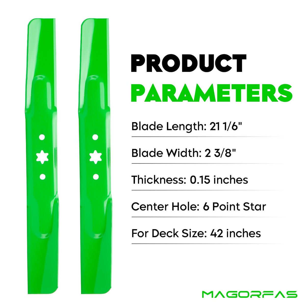 Six point star center hole ensures secure fit and consistent performance