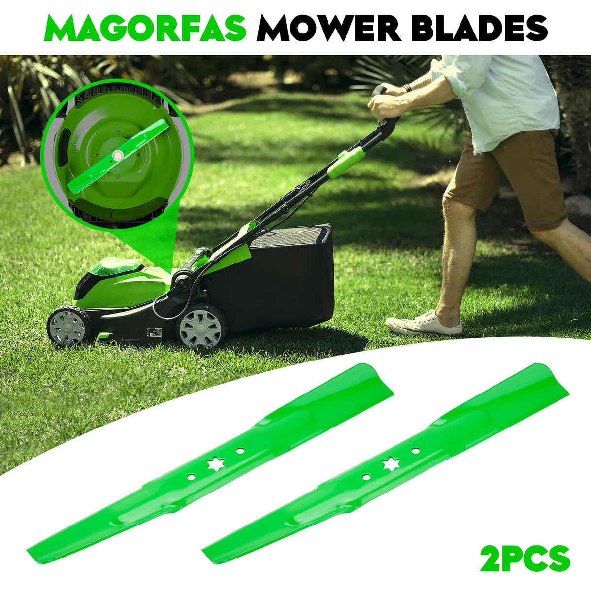 Magorfas blade compatible with Cub Cadet 42 inch decks