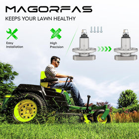 Magorfas deck kit includes belt and spindles for quick maintenance