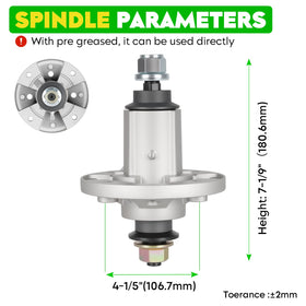 Magorfas spindle GY20867 designed for precise fit on Deere decks