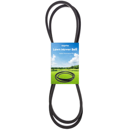 Magorfas 1/2-inch x 101-inch aramid deck belt close-up, durability emphasized.