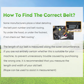 Magorfas installation-ready belt image suggests easy replacement steps.