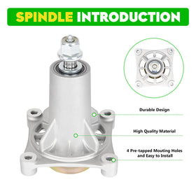 Magorfas top-nut helps secure spindle for smoother belt operation.