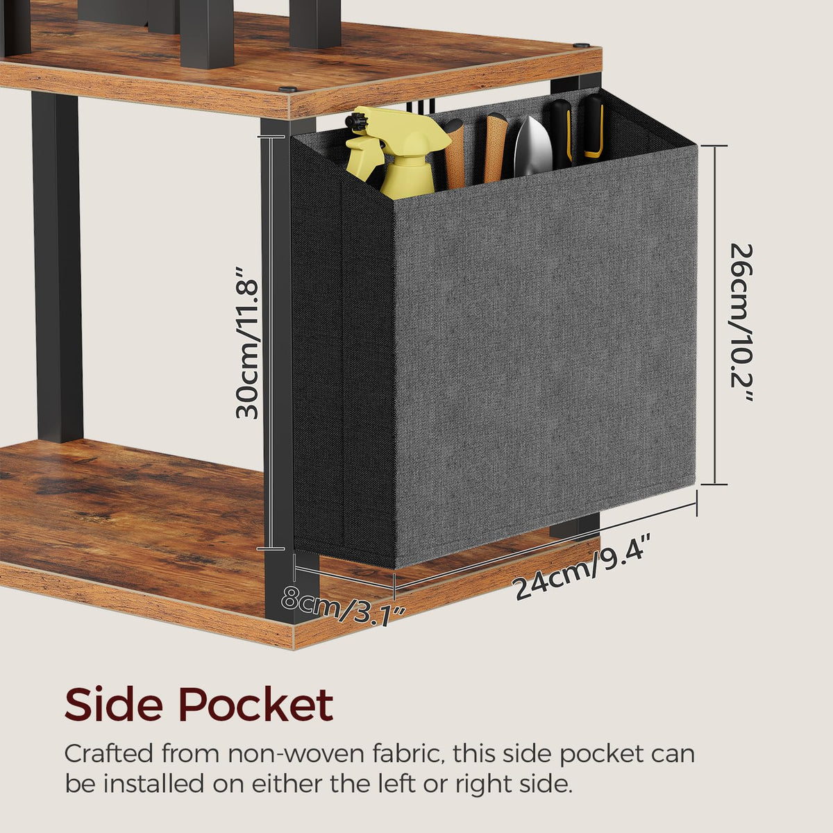 MAHANCRIS corner indoor garden fits balconies or windows with compact storage