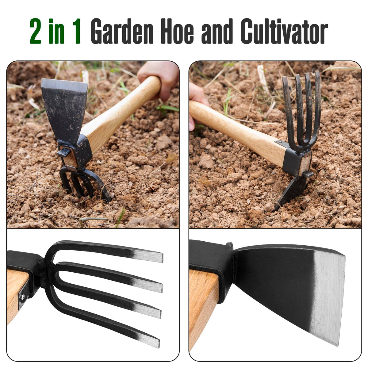 MAHOOMMAKH lightweight durable steel construction supports extended gardening sessions