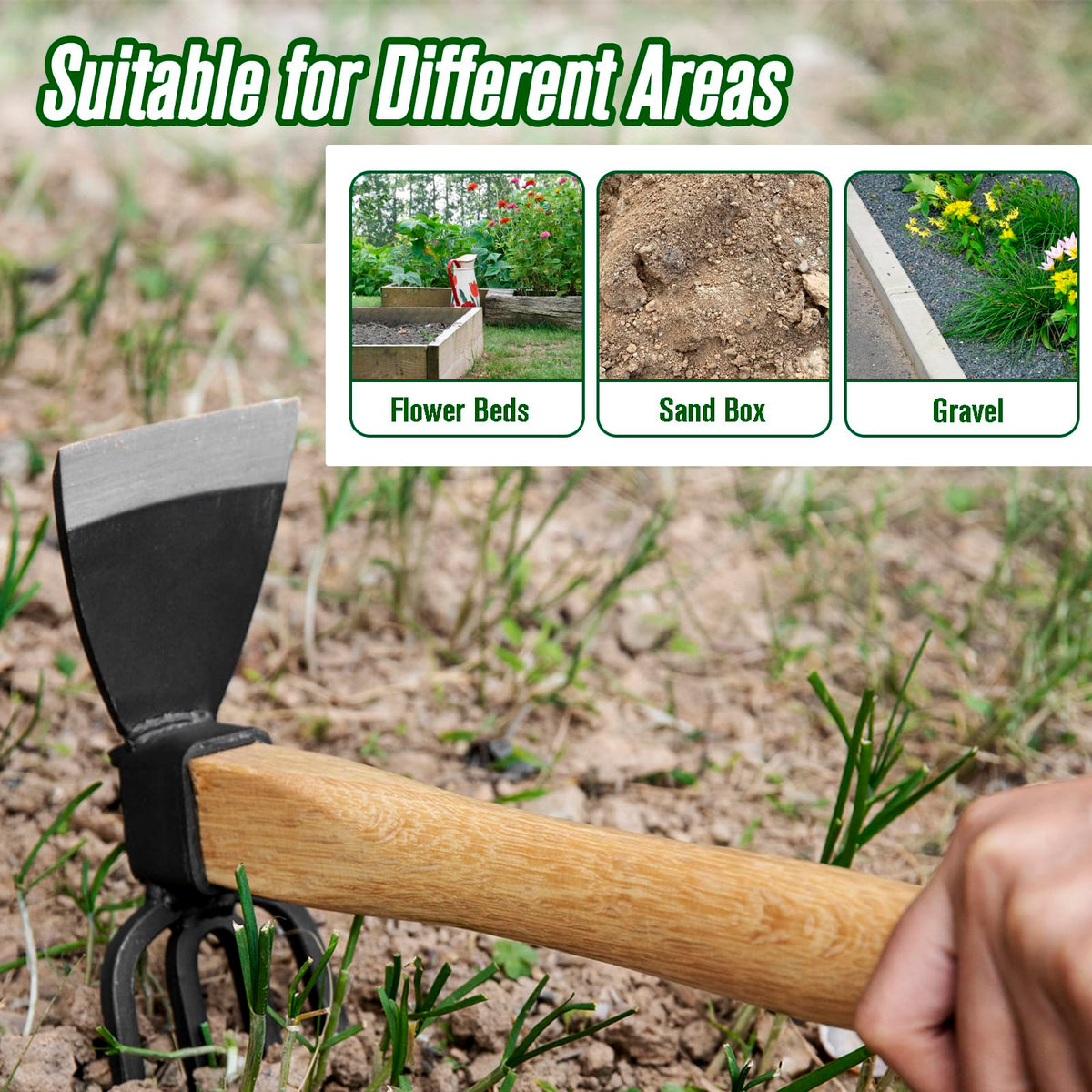 MAHOOMMAKH garden tool non-slip grip for confident control in damp conditions