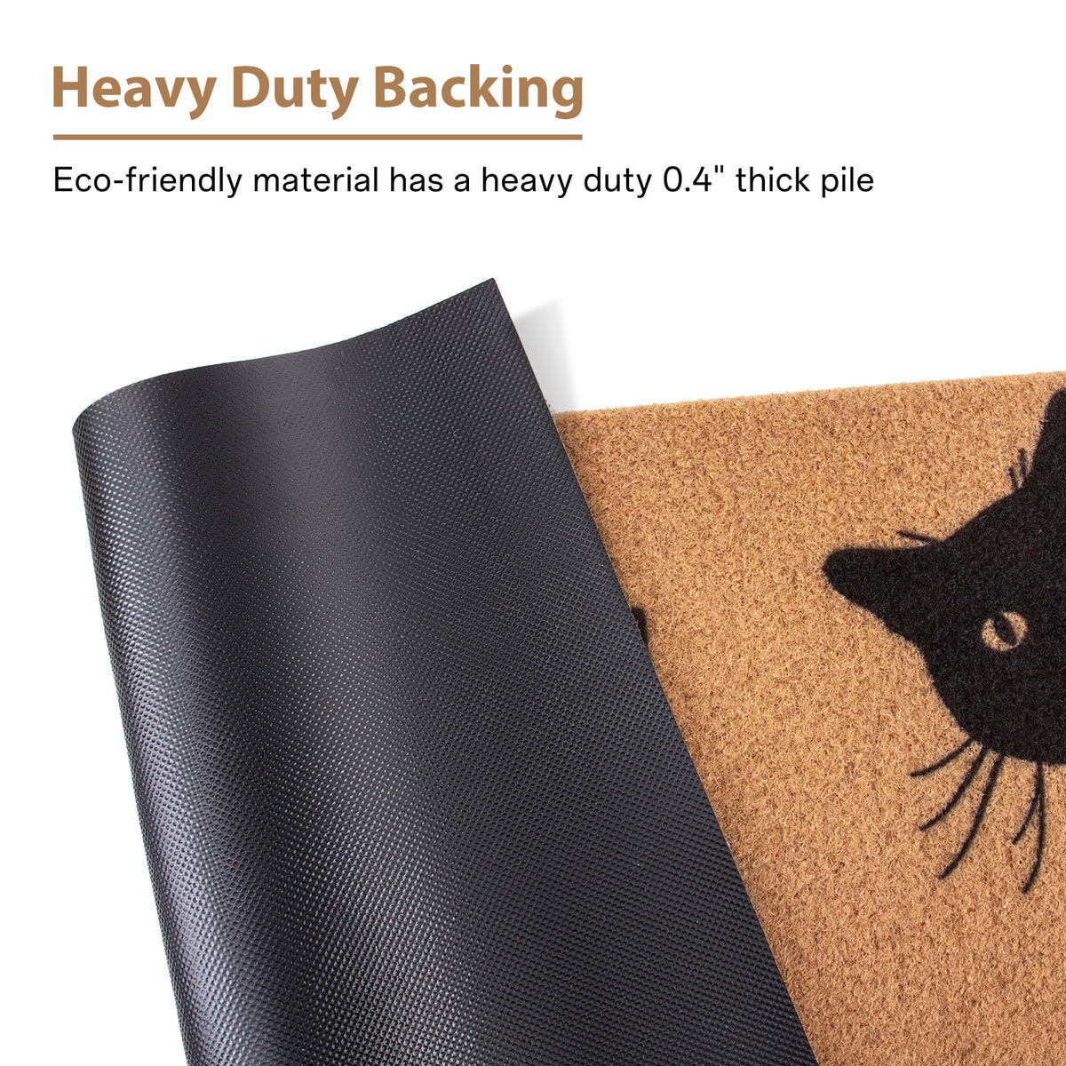Mahrokh cat-themed welcome mat makes a charming housewarming gift.