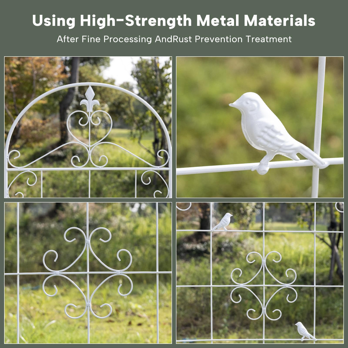 Maidapulu easy-assembly trellis helps install along walls, fences, or containers.