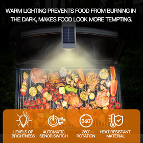 MaiMaiYa grill light activates automatically when the hood opens for seamless lighting