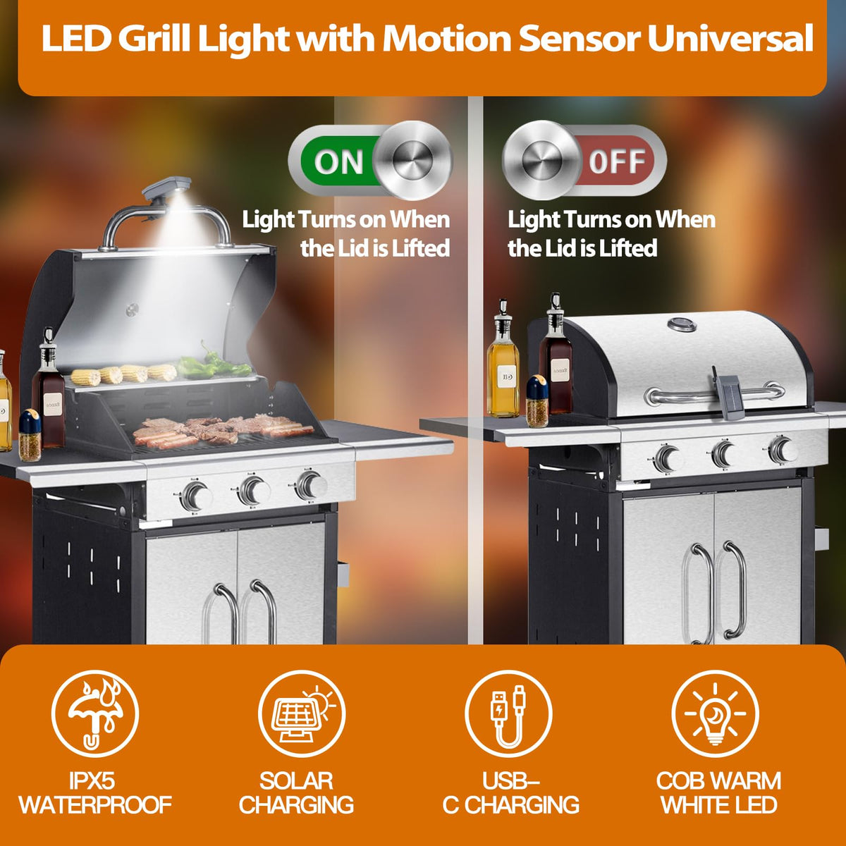 MaiMaiYa durable heat-resistant clamp secures the light without tools