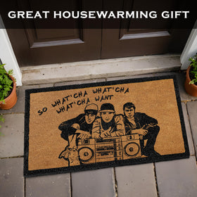 MAINEVENT Whatcha Want doormat highlighting design and practicality for entryways