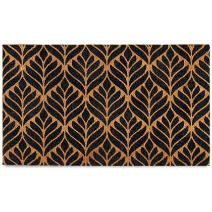 MAINEVENT modern outdoor door mat 30x17 on covered porch welcomes guests sustainably